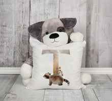 Load image into Gallery viewer, Animal Printed Pillow Cover Cartoon Giraffe Fox Bunny White Seat Polyester Decorative Cushion Cover Sofa Kids Room Alphabet Pillow Cover With Cute Animals Pillow Cases Outdoor Indoor Square Cushion Covers For Home Sofa Couch 45x45cm
