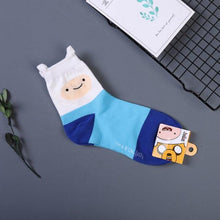 Load image into Gallery viewer, Anime Adventure Time Sock Women Cartoon Cute Socks Ice King Lumpy Space Princess Fun Autumn Winter Yellow Cotton Socks Warm Socks For Men And Women

