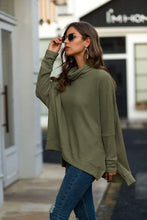 Load image into Gallery viewer, Cowl Neck Waffle Knit Sweater
