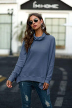 Load image into Gallery viewer, Cowl Neck Waffle Knit Sweater
