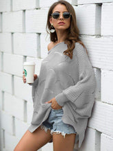 Load image into Gallery viewer, Loose Batwing Sleeve Hollow Out Knit Sweater Top
