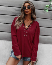 Load image into Gallery viewer, Faux Button Placket Sweater
