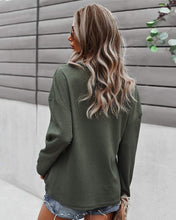 Load image into Gallery viewer, Faux Button Placket Sweater
