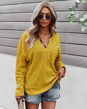 Load image into Gallery viewer, Faux Button Placket Sweater
