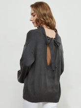 Load image into Gallery viewer, Love Tie Puffed Sleeve Sweater
