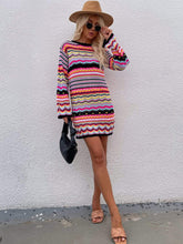 Load image into Gallery viewer, Vibrant Holiday Knit Sweater Dress
