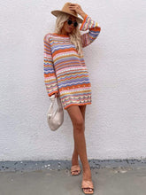 Load image into Gallery viewer, Vibrant Holiday Knit Sweater Dress

