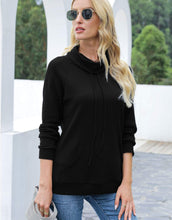 Load image into Gallery viewer, Waffle Knit Cowl Neck Pullover

