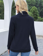 Load image into Gallery viewer, Waffle Knit Cowl Neck Pullover
