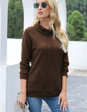 Load image into Gallery viewer, Waffle Knit Cowl Neck Pullover
