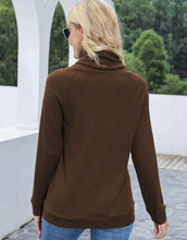 Load image into Gallery viewer, Waffle Knit Cowl Neck Pullover
