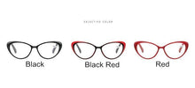 Load image into Gallery viewer, Anti-blue Light Coated Lenses Luxury Red Black Fashion Cat Eye Glasses For  Women Reading Glasses &amp; Men Computer Cateye Blue Light Blocking Reading Glasses

