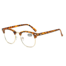 Load image into Gallery viewer, Anti Blue Light Half Frame Reading Glasses For  Women And  Men Anti Eye strain  Fashion Classic Style Retro Eyeglasses New Eyewear Simple Modern Design  Everyday Sunglasses For Men
