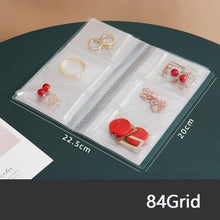 Load image into Gallery viewer, Anti-oxidation Jewelry Organizer Albums Desktop Drawer Storage Transparent Necklace Bracelet Ring Book Holder Jewelry Bag Portable Travel Jewelry Organizer Storage Book for Rings Necklaces Studs And Earrings
