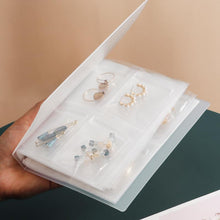 Load image into Gallery viewer, Anti-oxidation Jewelry Organizer Albums Desktop Drawer Storage Transparent Necklace Bracelet Ring Book Holder Jewelry Bag Portable Travel Jewelry Organizer Storage Book for Rings Necklaces Studs And Earrings
