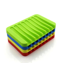 Load image into Gallery viewer, Anti-Skidding Home Improvement Silicone Flexible Bathroom Fixtures Bathroom Hardware Tray Soap Dish for Shower Waterfall Soap Holder Soap Tray Soap Saver Drainer Flexible Silicone For Shower Bathroom Kitchen Counter Top Keep Soap Bars Dry Clean Easy Clean
