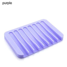 Load image into Gallery viewer, Anti-Skidding Home Improvement Silicone Flexible Bathroom Fixtures Bathroom Hardware Tray Soap Dish for Shower Waterfall Soap Holder Soap Tray Soap Saver Drainer Flexible Silicone For Shower Bathroom Kitchen Counter Top Keep Soap Bars Dry Clean Easy Clean
