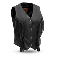 Load image into Gallery viewer, Apache Women's Leather Motorcycle Vest
