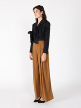 Load image into Gallery viewer, Applique Bow Front Button Open Crop Jacket
