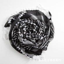 Load image into Gallery viewer, Arab Scarf Shawl Keffiyeh Wrap Shemagh Scarf Mask Cycling Shawl Neck Cover Man Woman Hiking Sunshade Head Wrap Men Scarf Shawl Wrap Pattern of Arab Shemagh Keffiyeh Men Arab Kufiyah Keffiyeh Arabic Muslim Head Wrap
