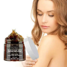 Load image into Gallery viewer, Argan Rose Black Soap
