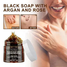 Load image into Gallery viewer, Argan Rose Black Soap
