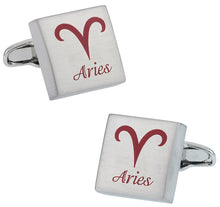 Load image into Gallery viewer, Aries Horoscope Cufflinks
