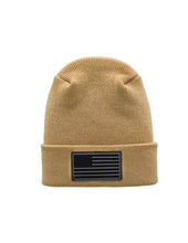 Load image into Gallery viewer, American Flag Beanie - H-Stitch Circular Knit Cuffed Beanie - Patented Design and Made in USA

