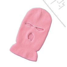 Load image into Gallery viewer, Army Tactical Mask 3 Hole Full Face Mask Ski Mask Winter Cap Balaclava Motorbike Motorcycle Helmet Full Helmet Neck Gaiter, Winter Balaclava Warm Knit Beanie for Outdoor Sports Outdoor Full Face Cover Thermal Ski Mask
