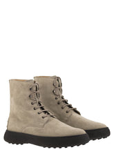 Load image into Gallery viewer, Tod&#39;s Men Suede Lace-Up Boot
