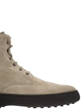 Load image into Gallery viewer, Tod&#39;s Men Suede Lace-Up Boot
