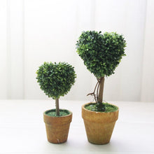 Load image into Gallery viewer, Artificial 1 Pc Heart Star Round Potted Decor  Bonsai  Ornament Home Garden Wedding Party Decor Home Decoration
