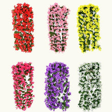 Load image into Gallery viewer, Artificial Flower Wisteria Basket Wall Hanging Flower Party Decoration Simulation For Valentine's Day Wedding Birthdays Hanging Basket Lifelike Garland for Home Wedding Garden/Yard String Floral Decoration
