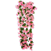 Load image into Gallery viewer, Artificial Flower Wisteria Basket Wall Hanging Flower Party Decoration Simulation For Valentine's Day Wedding Birthdays Hanging Basket Lifelike Garland for Home Wedding Garden/Yard String Floral Decoration
