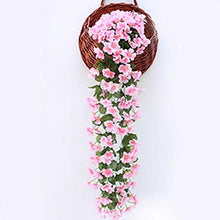Load image into Gallery viewer, Artificial Flower Wisteria Basket Wall Hanging Flower Party Decoration Simulation For Valentine's Day Wedding Birthdays Hanging Basket Lifelike Garland for Home Wedding Garden/Yard String Floral Decoration
