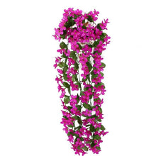 Load image into Gallery viewer, Artificial Flower Wisteria Basket Wall Hanging Flower Party Decoration Simulation For Valentine's Day Wedding Birthdays Hanging Basket Lifelike Garland for Home Wedding Garden/Yard String Floral Decoration
