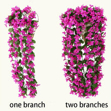 Load image into Gallery viewer, Artificial Flower Wisteria Basket Wall Hanging Flower Party Decoration Simulation For Valentine's Day Wedding Birthdays Hanging Basket Lifelike Garland for Home Wedding Garden/Yard String Floral Decoration
