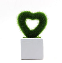 Load image into Gallery viewer, Artificial Lawn Simulation Grass Pile Simulation Flocking Love Star Bonsai Fake Flower Grass Ball For Home Decorations Ornaments Gifts
