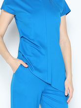 Load image into Gallery viewer, Asymmetric Cut Ruched-Side Top
