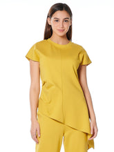 Load image into Gallery viewer, Asymmetric Cut Ruched-Side Top
