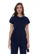 Load image into Gallery viewer, Asymmetric Cut Ruched-Side Top
