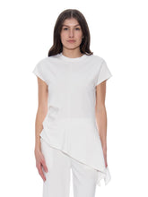 Load image into Gallery viewer, Asymmetric Cut Ruched-Side Top
