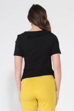 Load image into Gallery viewer, Asymmetrical neck ruched detail solid top
