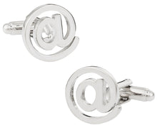 Load image into Gallery viewer, At @ Symbol Cufflinks
