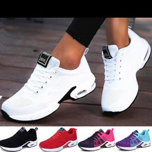 Load image into Gallery viewer, Athletic Sport Platform Sneakers Breathable Women Casual Fashion Height Increasing Shoes Air Cushion Soft Bottom Ultra Lightweight Running Workout Shoes Sports Design
