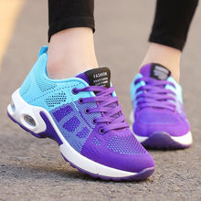 Load image into Gallery viewer, Athletic Sport Platform Sneakers Breathable Women Casual Fashion Height Increasing Shoes Air Cushion Soft Bottom Ultra Lightweight Running Workout Shoes Sports Design
