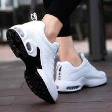 Load image into Gallery viewer, Athletic Sport Platform Sneakers Breathable Women Casual Fashion Height Increasing Shoes Air Cushion Soft Bottom Ultra Lightweight Running Workout Shoes Sports Design
