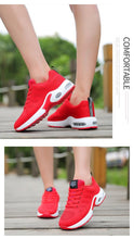 Load image into Gallery viewer, Athletic Sport Platform Sneakers Breathable Women Casual Fashion Height Increasing Shoes Air Cushion Soft Bottom Ultra Lightweight Running Workout Shoes Sports Design
