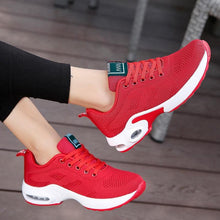 Load image into Gallery viewer, Athletic Sport Platform Sneakers Breathable Women Casual Fashion Height Increasing Shoes Air Cushion Soft Bottom Ultra Lightweight Running Workout Shoes Sports Design

