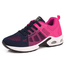 Load image into Gallery viewer, Athletic Sport Platform Sneakers Breathable Women Casual Fashion Height Increasing Shoes Air Cushion Soft Bottom Ultra Lightweight Running Workout Shoes Sports Design
